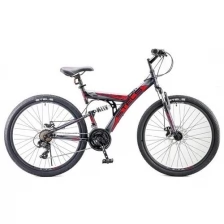 Велосипед 26" Stels Focus MD, V010, цвет чёрный/красный, размер 18"