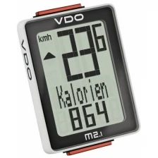 Велокомпьютер VDO M2.1, 10ф, 3-строчный дисплей