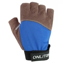 Перчатки спортивные, размер S, цвет синий