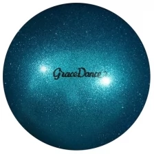 Grace Dance Мяч для художественной гимнастики, блеск, 18,5 см, 400 г, цвет голубой