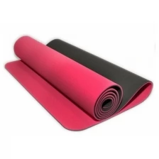 Коврик гимнастический / коврик для йоги TPE, 183 x 61 x 0,6 см, красный