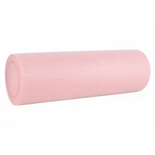 Ролик массажный 45х15 см розового цвета / Ролик для йоги и пилатеса / Ролл для пилатеса / Валик для фитнеса