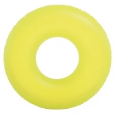 Надувной круг 91см. от 9 лет неоновый-желтый (59262-1)