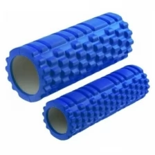 Валик-матрешка для йоги, полый, жёсткий, 33 и 30 см, синий