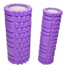 Валик-матрешка для йоги, полый, жёсткий, 2 шт. 33 и 30 см, фиолетовый