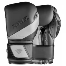 Перчатки боксёрские MX Line MF (застежка Velcrо) Reyvel (16oz, Черный)