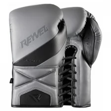 Перчатки боксёрские MX Line MF (на шнуровке) Reyvel (16oz, Черный)