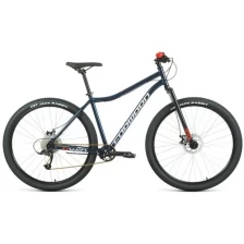 Велосипед FORWARD SPORTING 29 X (2021) (Велосипед FORWARD SPORTING 29 X (29" 9 ск. . 17") , темно-синий/красный, RBKW1M198008)