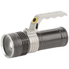 Фонарь-прожектор ЭРА PA-804, алюминиевый, регулируемый фокус, 5Вт, литий 2,5Ач, серый