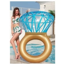 Надувной матрас для плавания "Золотое кольцо с бриллиантом" (170 * 120 см)