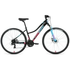 Велосипед FORWARD JADE 27,5 2.0 D (27,5" 21 ск. рост. 16.5") 2022, голубой/розовый, RBK22FW27754