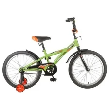 Велосипед двухколесный 20" Foxx цвет зеленый с дополнительными колесами складная конструция