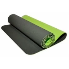 Коврик гимнастический / коврик для йоги TPE, 183 x 61 x 0,6 см, зелёный