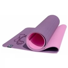 Коврик гимнастический / коврик для йоги TPE, 183 x 61 x 0,6 см, фиолетовый