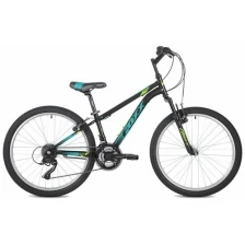Велосипед FOXX AZTEC 24" (2022) (Велосипед FOXX 24" AZTEC черный, сталь, размер 12")