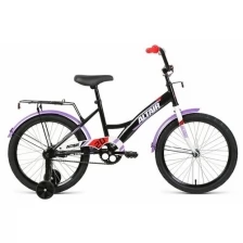 Велосипед детский двухколесный с колесами 20" Altair Kids 1 скорость рама 13" черно-белый
