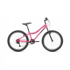 Велосипед ALTAIR MTB HT 1.0 24" (2022) (Велосипед ALTAIR MTB HT 24 1.0 (24" 6 ск. рост. 12") 2022, розовый/серый, RBK22AL24092)