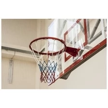 Сетка для баскетбольных колец 1 шт, диаметр 450 мм, толщина нити 4,5 мм (Веревка в комплекте)