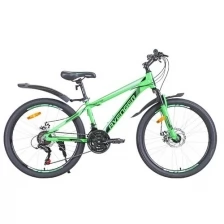 Велосипед 24" AVENGER A244D, зеленый/черный, 13" рама