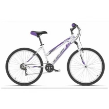 Велосипед Black One Alta 26 Alloy белый/фиолетовый/серый 2020-2021