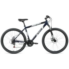 Велосипед горный Altair AL 27,5 D (27,5" 21 ск. рост. 17") 2020-2021, темно-синий/серебристый, RBKT1M37G024