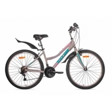 Женский дорожный велосипед с колесами 26" Black Aqua City 2671 V GL-320V рама 18" фиолетовый 2022 год