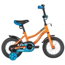 Велосипед NOVATRACK NEPTUNE 12" (2020) (Велосипед NOVATRACK 12" NEPTUNE оранжевый, полная защита цепи, тормоз нож., корот крылья, нет багажн)