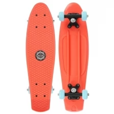 Скейтборд 56 х 15 см, колеса PVC 50 мм, пластиковая рама, цвет оранжевый 5290567