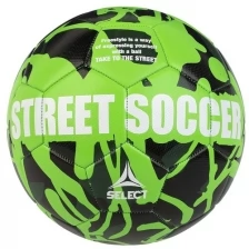 Мяч футбольный Select Street Soccer 813120-444 №4.5, зеленый/черный, р-р 4.5