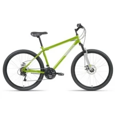 Велосипед ALTAIR MTB HT 26 2.0 D (26" 21 ск. рост. 19") 2022, зеленый/серый, RBK22AL26115