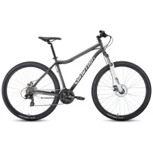 Велосипед FORWARD SPORTING 29 2.0 D (29" 21 ск. рост. 21") 2022, черный/белый, RBK22FW29942