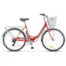 Велосипед складной STELS Pilot 850 26" Z011 Красный (собран и настроен) 2022