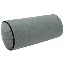 Подушка для Йоги BIO-TEXTILES Болстер валик 50*22 серый с лузгой гречихи