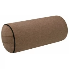 Подушка для Йоги BIO-TEXTILES Болстер валик 60*22 коричневый с лузгой гречихи
