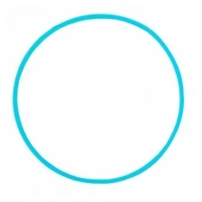 Обруч диаметр 80см голубой 3+ У839 (10 .