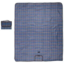 Коврик для пикника 145x180 см двухместный с водонепроницаемой подложкой, цвет - синий