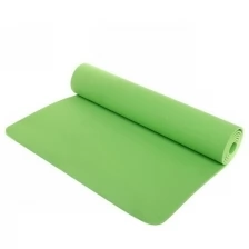 Коврик для йоги 6 мм 173х61 см "Умиротворение" EVA, зелёный