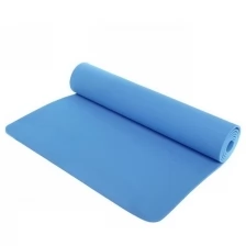 Коврик для йоги 6 мм 173х61 см "Умиротворение" EVA, голубой