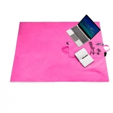 Пляжный коврик-сумка розовый(160х160)