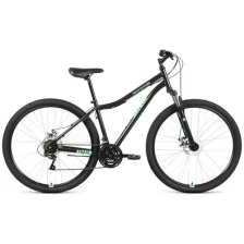Велосипед ALTAIR MTB HT 29 2.0 disc (29" 21 ск. рост 17") 2020-2021, ярко-зеленый/черный, RBKT1M19G001