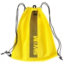 Сетчатый мешок для хранения и переноски плавательного инвентаря, пляжного отдыха SwimRoom "Mesh Bag 2.0", цвет Желтый с черным