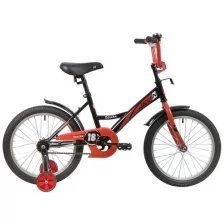 Детский велосипед Novatrack Strike 18 (2020) черный/красный (требует финальной сборки)