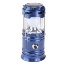 Кемпинговый фонарь New Century Hobbies с солнечной батареей/Светильник уличный светодиодный синий