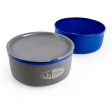 Кружка+миска пластиковая Ultralight Nesting Bowl & Mug, Blue