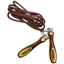 Cкакалка BoyBo утяжеленная для кроссфита с деревянными ручками (265см)