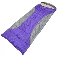 Спальный мешок одеяло туристический, спальник для похода и туризма фиолетовый Coolwalk Creeper