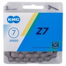 Цепь велосипедная 7 скоростей КМС (модель Z7 KMC), совместима с SHIMANO