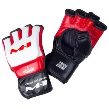 Перчатки для смешанных единоборств Clinch M1 Global Official Fight Gloves бело-красно-черные (размер XXL)