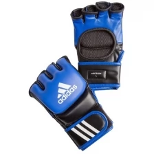 Перчатки для смешанных единоборств Ultimate Fight сине-черные (размер M)