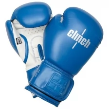 Перчатки боксерские Clinch Fight 2.0 сине-белые (вес 14 унций)